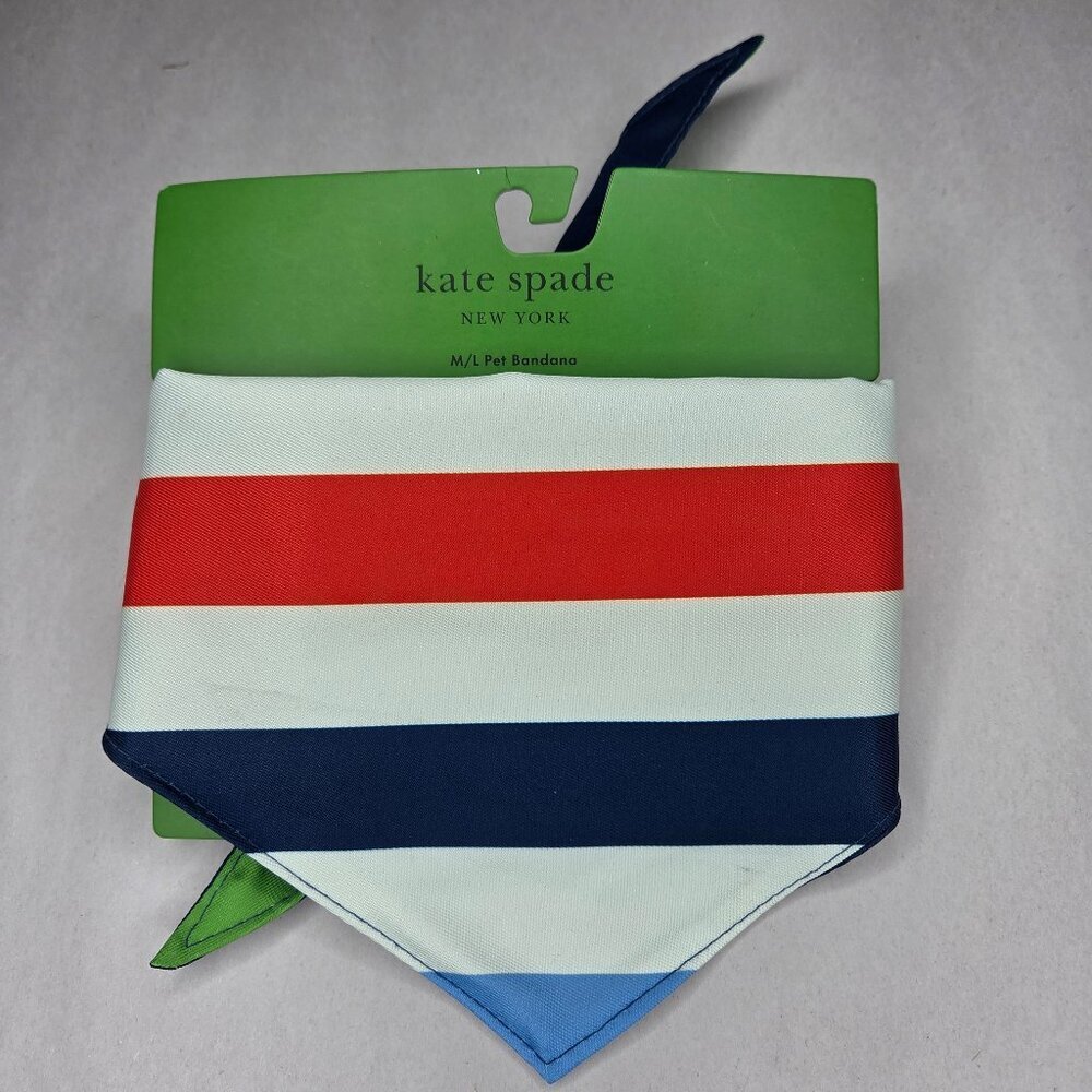 NWT Kate Spade Adventure Stripe Dog Bandana